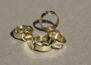 Adjustable Ring with glue Pad 12mm Handmade Ring Blank DIY Ring brass
