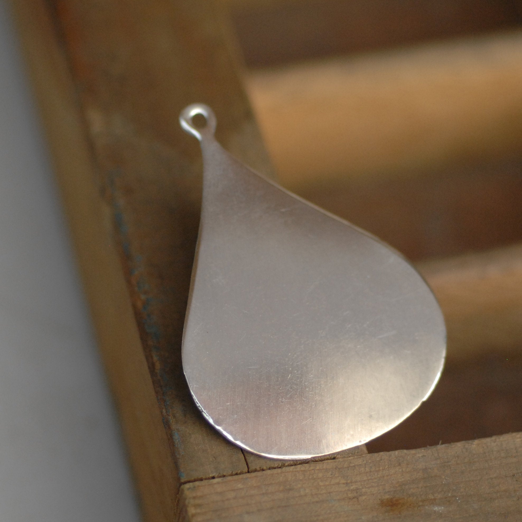Sterling Silver Large Teardrop Blanks for Pendants or Earrings
