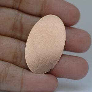 Metal blanks Oval shapes 35mm x 22mm for hand stamping 26g 24g 22g 20g copper, brass, bronze, nickel silver