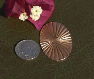 Oval Ruffled Pattern  34mm x 22mm  Blanks Shape for Enameling Stamping Texturing Variety of Metals