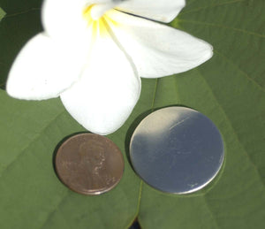 1 Inch Disc Blank Nickel Silver 26mm 20G Metal Jewelry, Enameling Blank - 4 Pieces