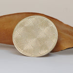 Textured round disc, patterned disk 40mm concentric circle design