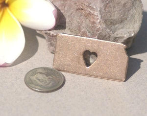 Kansas State Cutout Heart Perfect Blanks for Enameling Metalworking Stamping Texturing Blank Variety of Metals