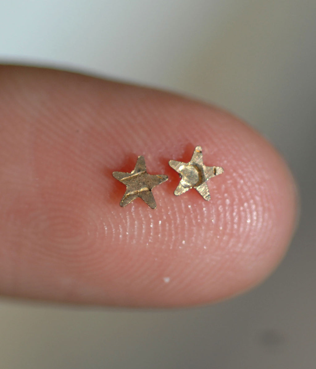 Tiny Metal Hexagon Star 3mm