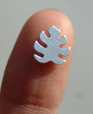 Most Tiny Metal Monstera Deliciosa Leaf Mini Blanks