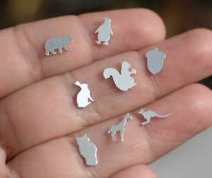 Our Most Tiny Metal Blanks - Kangaroo Shaped Mini Blank
