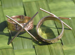 Handmade Claw Ring, Hammered Shank 4 prongs, Adjustable