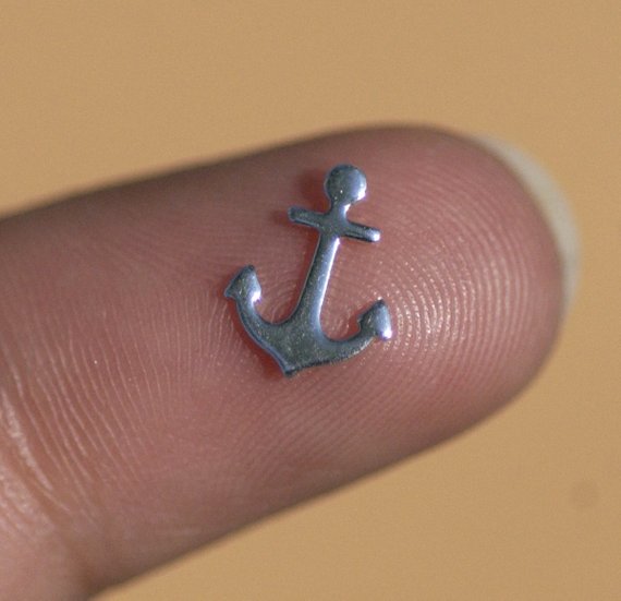 Tiny metal Anchor blanks, Mini Anchors