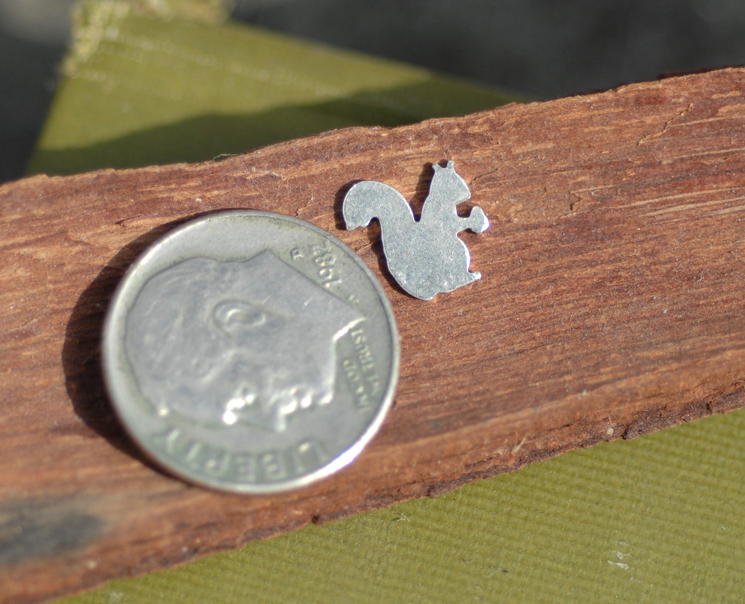 Most Tiny Metal Blank - Squirrel with Acorn Mini Blanks