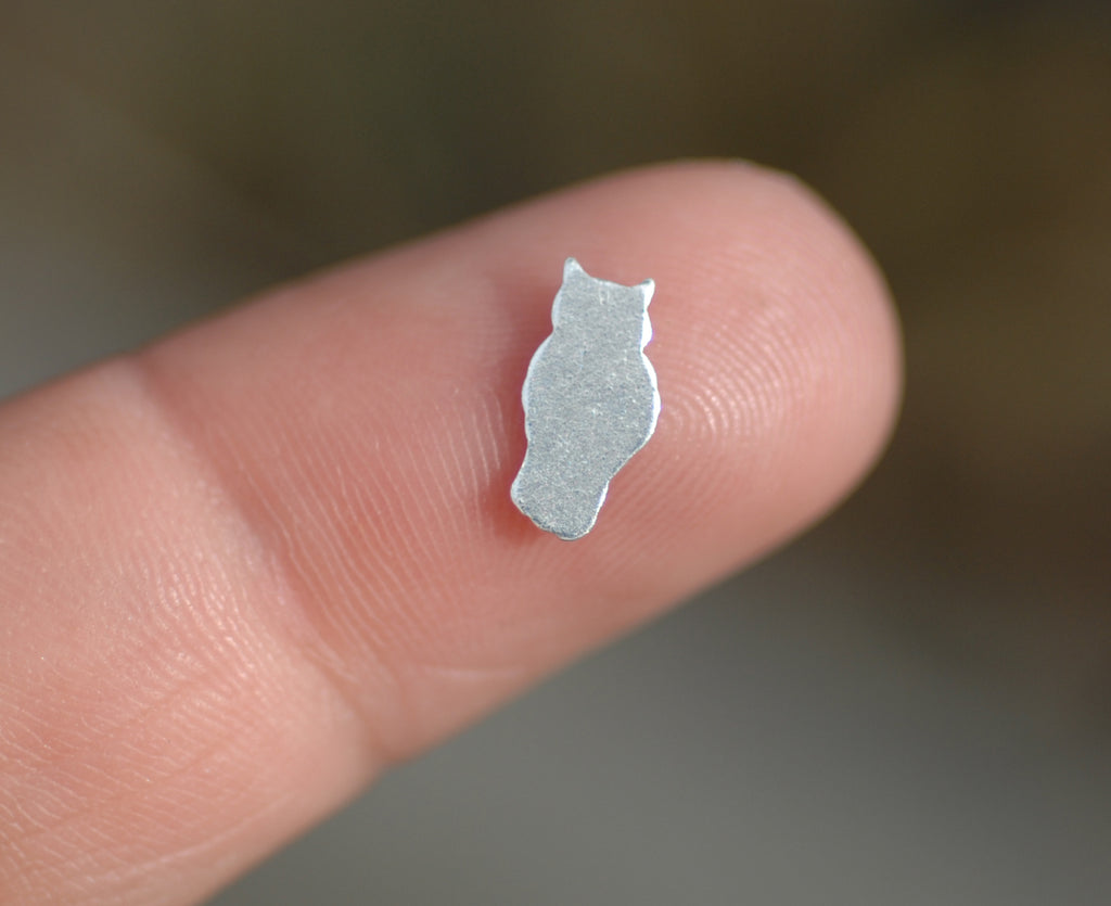 Our Most Tiny Metal Blanks - Owl Shaped Mini Blank New!