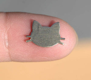 Tiny metal Cat Head blanks