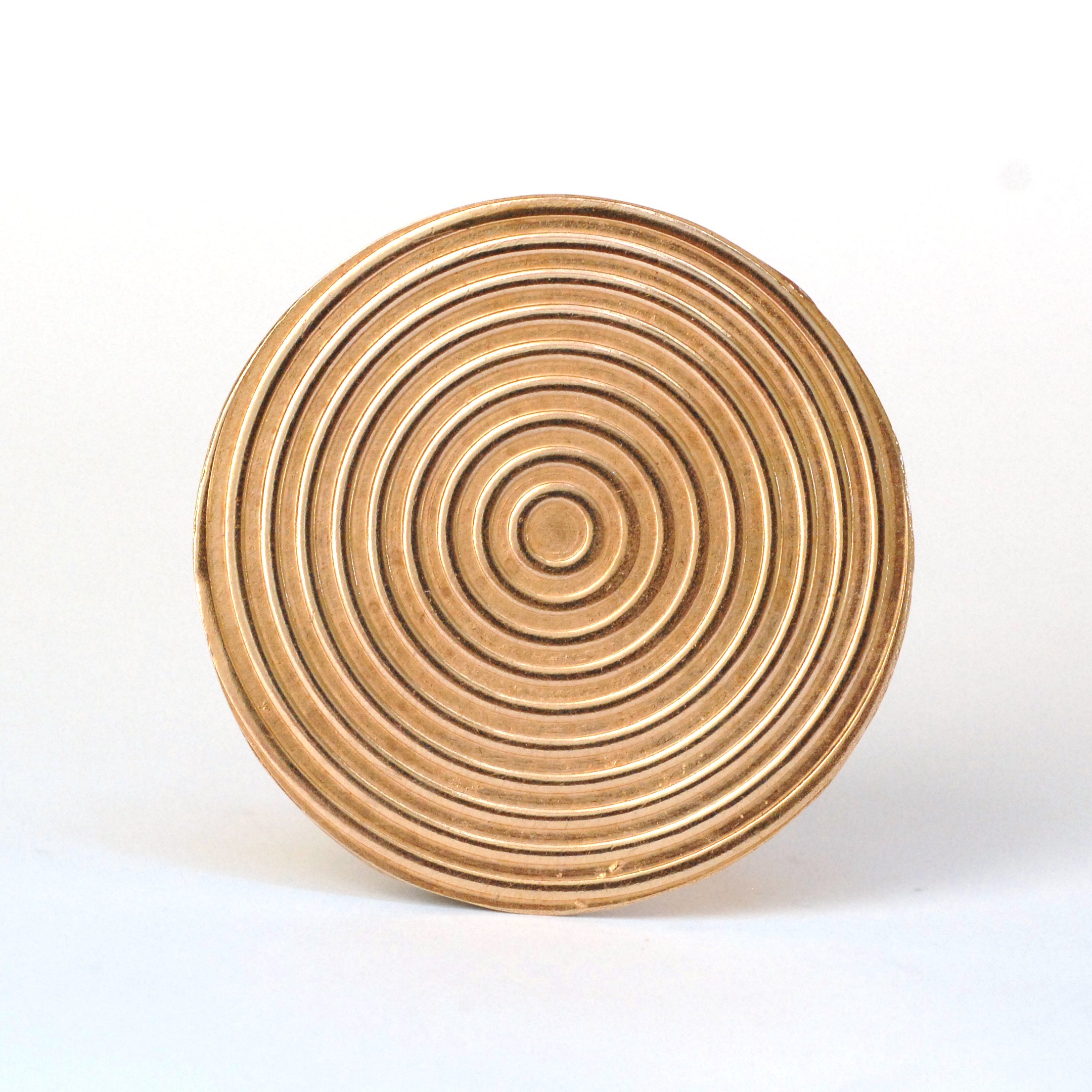Concentric circle pattern 40mm round Disc Blank