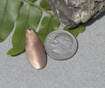 Curved Teardrop Metal Blank for Layered Pendants, or Earrings - DIY Jewelry Supplies by SupplyDiva - With Hole