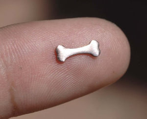 Tiny metal Dog Bone blanks