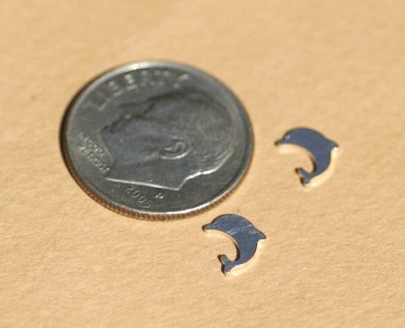 Tiny metal Dolphin blanks
