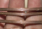 Bracelet or Ring Stock - Rows of tiny dots - 2.6mm x 1mm