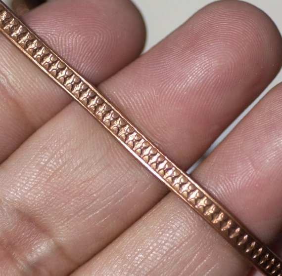Bracelet or Ring Stock - Dot pairs - 2.6mm x 2mm