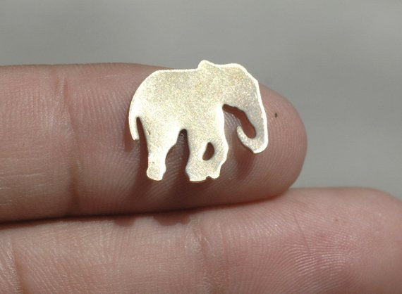 Tiny metal Elephant blanks