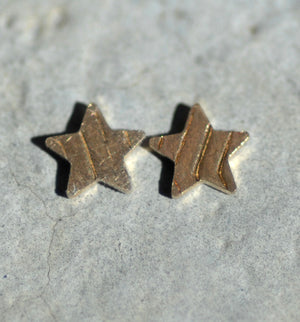Tiny Metal Hexagon Star 4.4mm