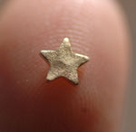 Hammered Tiny metal Star 4.4mm blanks