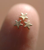 Hammered Tiny metal Star 3mm blanks