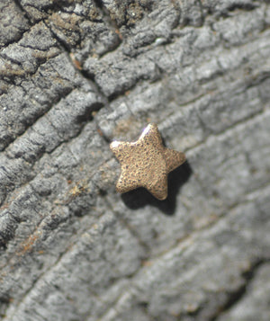 Hammered Tiny metal Star 2.5mm blanks