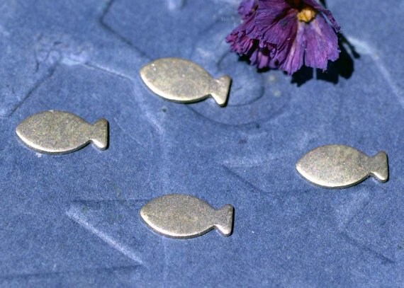 Tiny metal Fish blanks