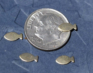 Tiny metal Fish blanks