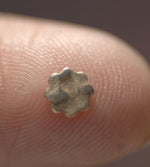 Hammered 5 Petal Flower Most Tiny Metal Mini Blanks 4mm x 4mm