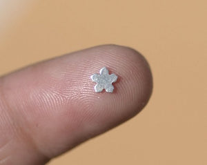 Tiny metal Flower, Pointy flower blanks