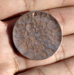 Hand Hammered Disc blank for layered pendants, or earrings - DIY Jewelry Supplies by SupplyDiva