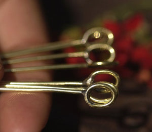 Handmade Headpins with Oval Soldered Loop