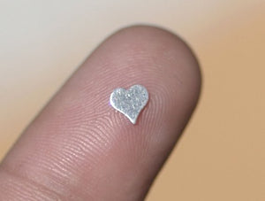 Tiny metal Heart blanks