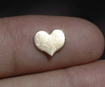 Tiny metal Heart blanks, Chubby hearts 9mm