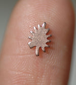 Most Tiny Metal Ruffled Leaf Mini Blanks