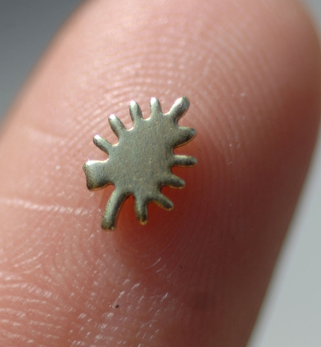 Most Tiny Metal Ruffled Leaf Mini Blanks
