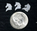Tiny metal Horse head blanks