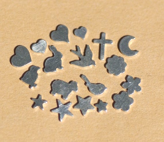 Set of Tiny Shapes, Hearts, Stars, and Animals