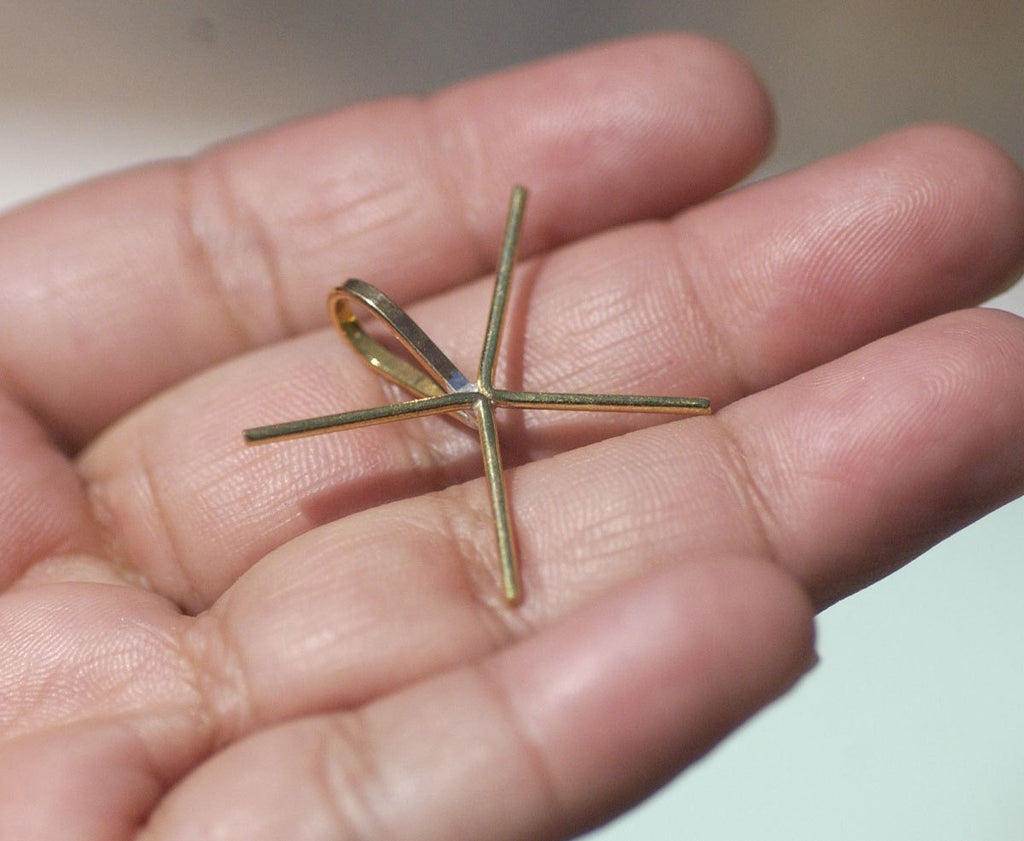 4 Prongs Handmade Brass Claw Pendant For Natural Stones, Claw Pendant, DIY Jewelry