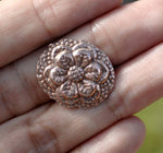 Oval Shape with Flower Texture for Blanks Enameling Stamping Texturing - Variety of Metals 6 Pieces