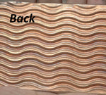 Copper Textured Metal Sheet Wide Waves Pattern 24g - 6 x 2 1/4 inches Bracelets Pendants Metalwork