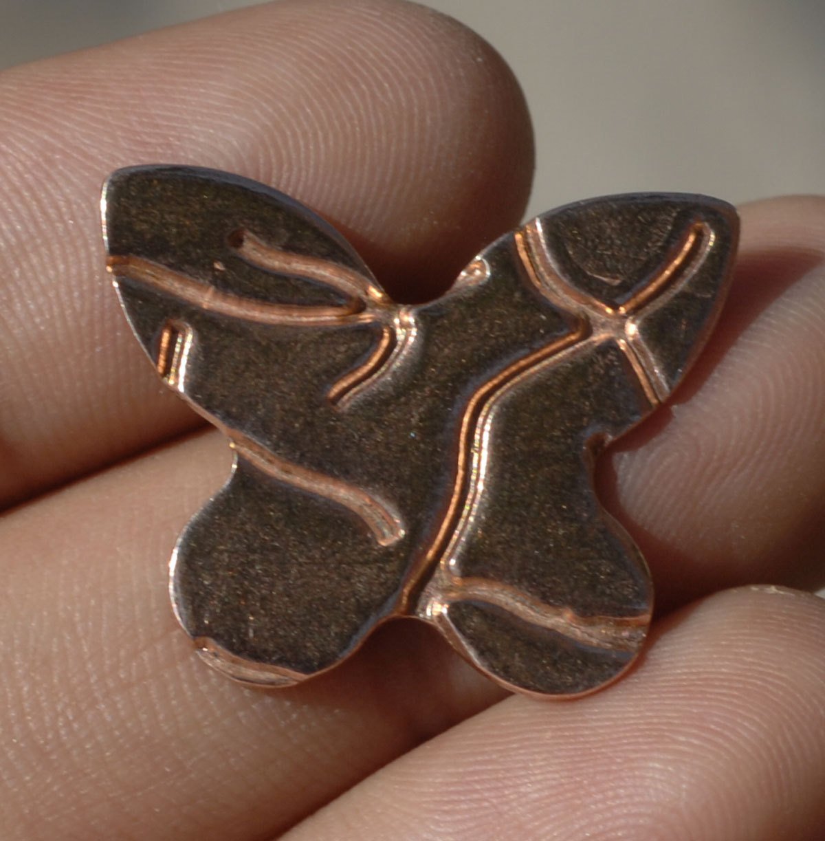Patterned Butterfly 24mm x 19mm Metal Blanks Shape Form - Enameling Blank