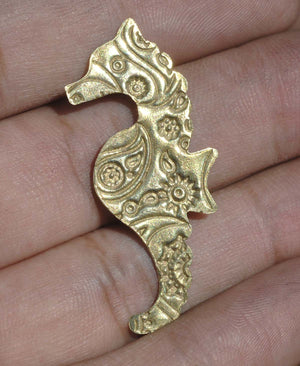 Seahorse Shape, Paisley 24g Textured Blanks Metalworking Stamping Texturing Jewelry Making Blank Variety of Metals,