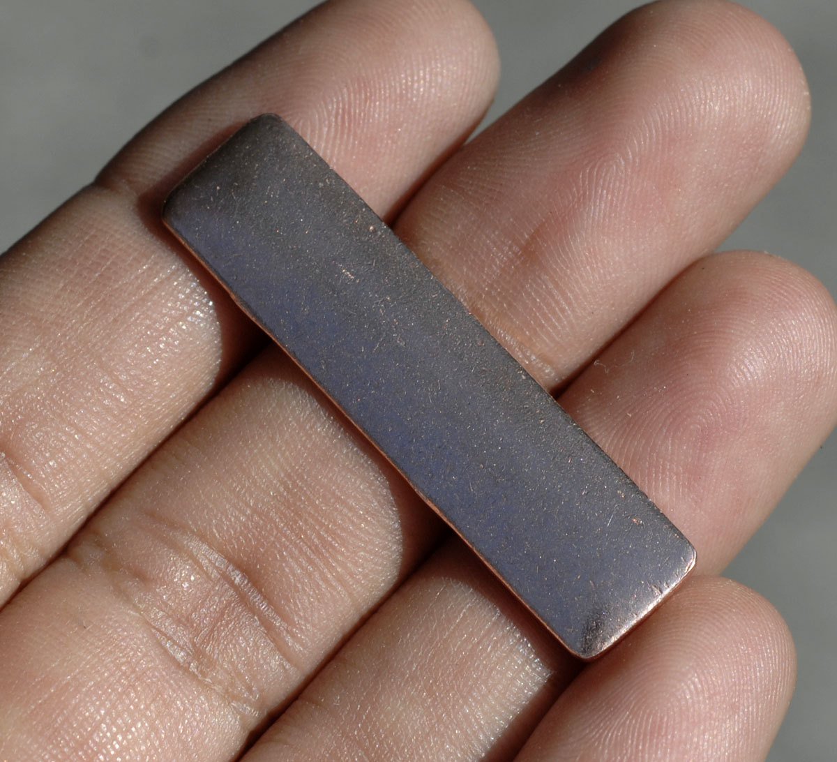 Rectangle 40mm x 10mm Blank Cutout Shape  for Enameling Stamping Texturing Blanks - Variety of Metals 4 pieces