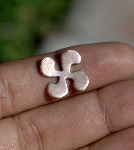 Little Pinwheel 16mm, Jewelry Pieces, Metal Blanks Cutout for Enameling Stamping Soldering - Variety of Metals