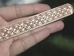 Metal Bracelet Braid Pattern 20g - 7" x  5/8" inches - Bracelets Metalwork - Variety of Metal