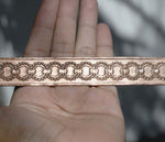 Circle Pattern Bracelet 20g - 6 13/16" x 7/8" inches - Bracelets Metalwork - Variety of Metal