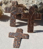 Blank Religious Cross Cutout for Enameling Stamping Texturing -  Jewelry Making Blank