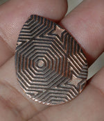Teardrop Blank 20mm x 27mm Shape for Metalworking Stamping Texturing Soldering Blanks - Copper