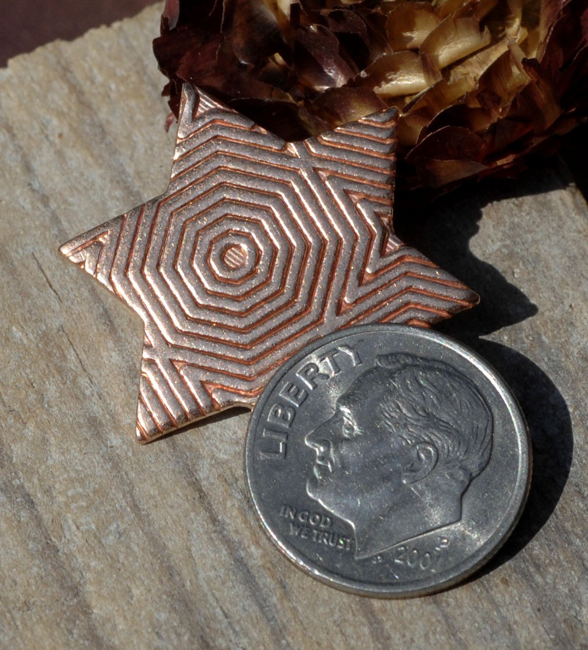 Star of Israel 23mm Blank Cutout for Stamping Texturing Soldering Blanks Variety of Metals